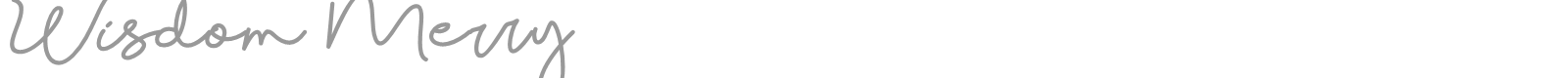 Wisdom Merry font preview
